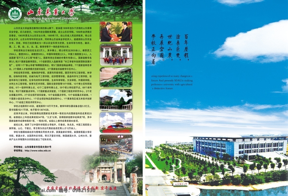 宣传册 封面 2折页 dm 大学 广告设计模板 画册设计 泰山 宣传册封面 迎客松 运动会 源文件 其他画册封面