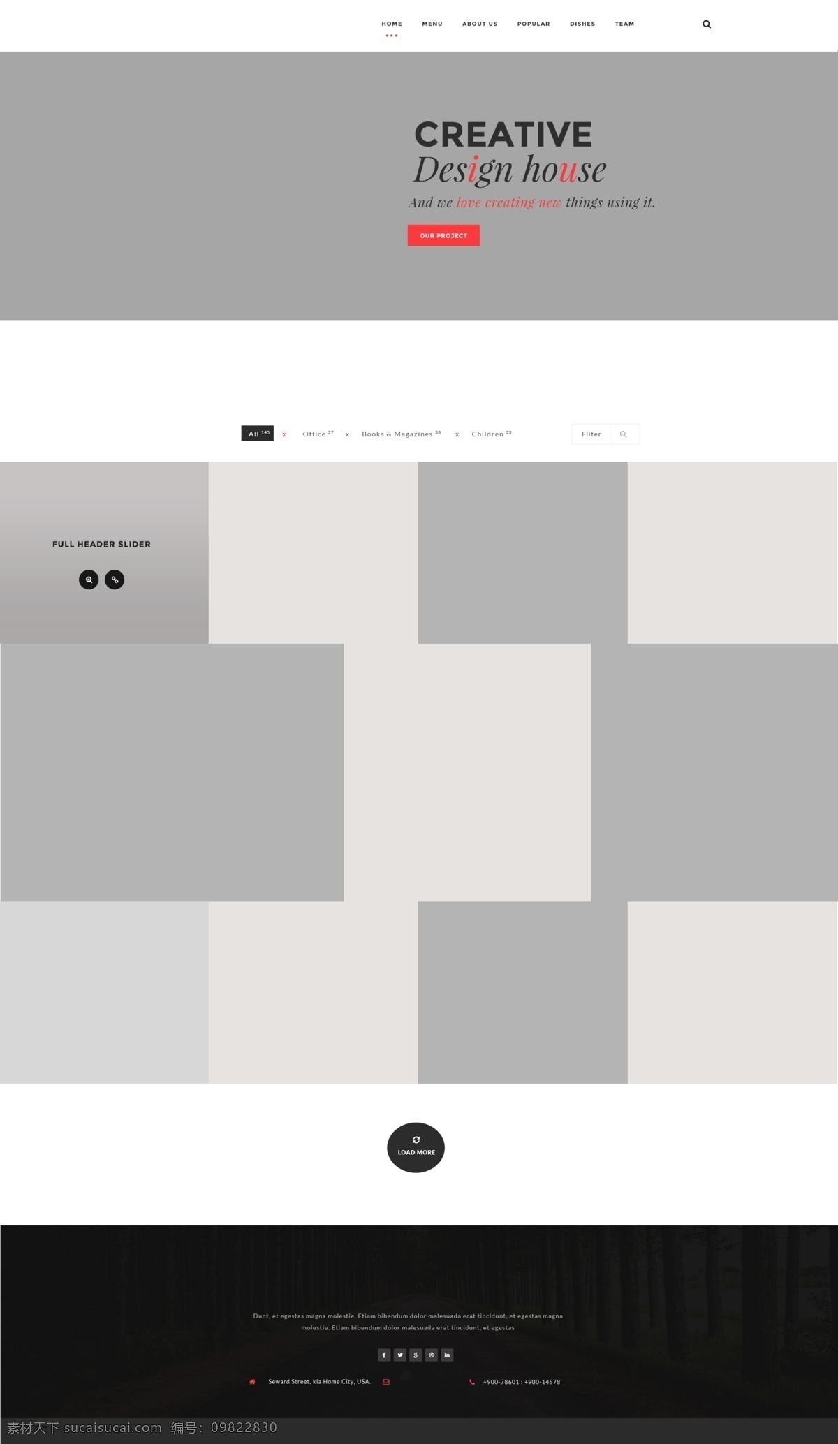 黑白 灰 精致 个人主页 网页设计 白色 黑色 灰色 简约 模板 首页 我的 信息 用户