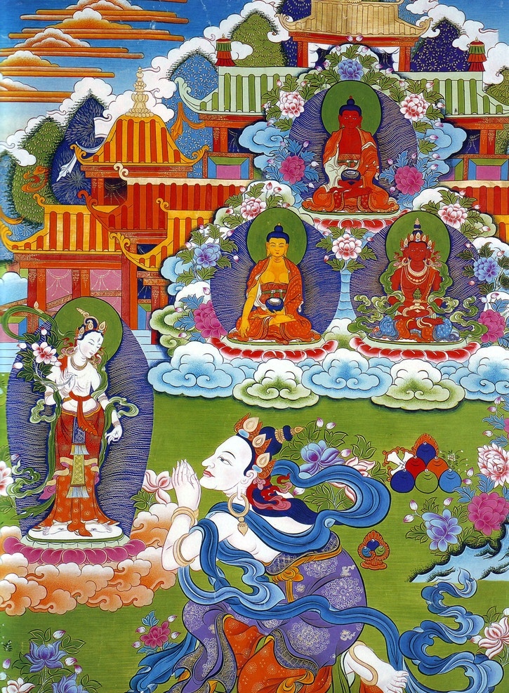 唐卡 藏画 佛教 藏传佛教 藏式图案 藏式绘图 佛 宗教 宗教信仰 菩萨 西藏 民族 工艺 花纹 绘画 艺术 绘画书法 文化艺术