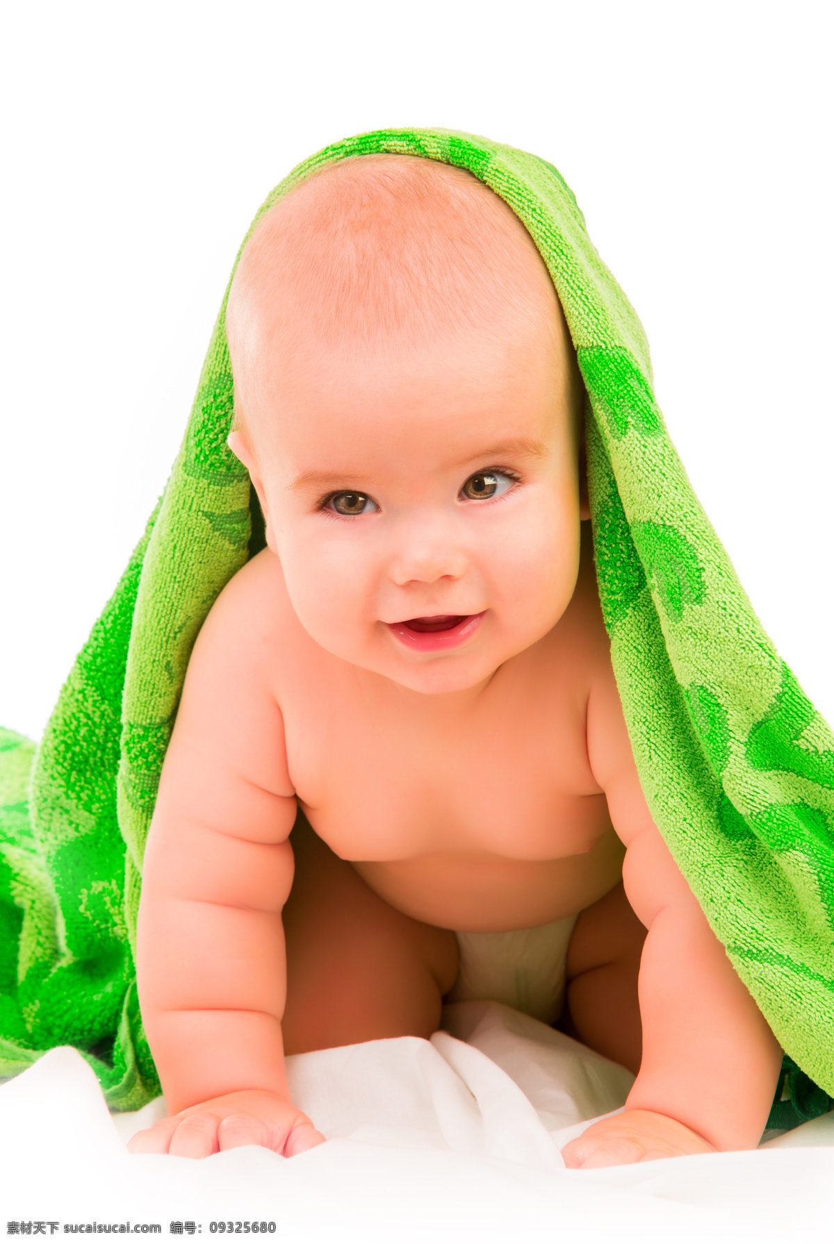 披 毛毯 肥 嘟嘟 可爱 男婴 婴儿 肥嘟嘟 微笑 儿童图片 人物图片