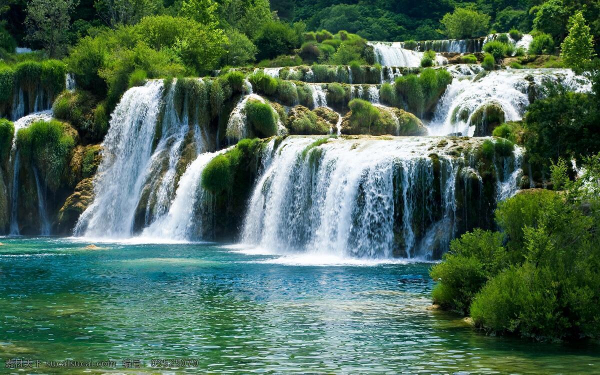 瀑布风景 瀑布 山水 山水风景 自然风景 风景 湖水 自然景观