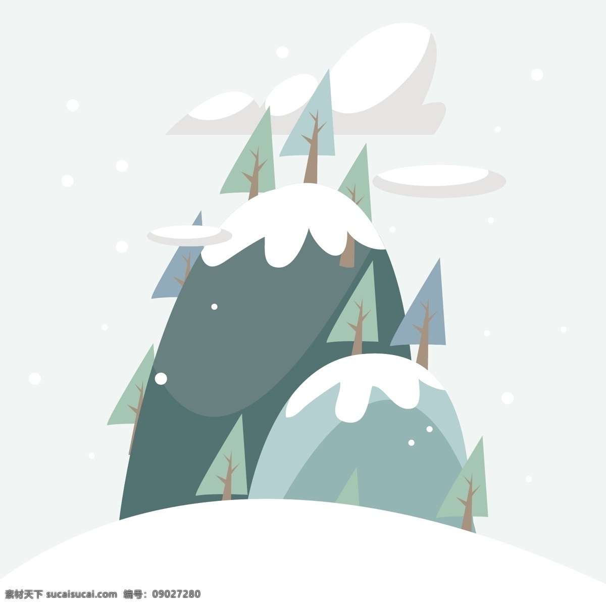 冬天 背景 冬季 雪景 自然 山 壁纸 平 冬季背景 平面设计 自然背景 高山 雪背景 下雪