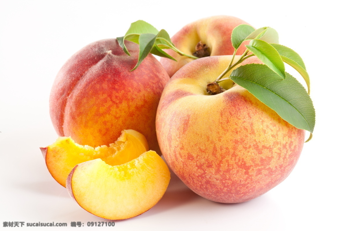 新鲜 水果 食物 新鲜的水果 可口 桃子 黄桃 水果图片 餐饮美食
