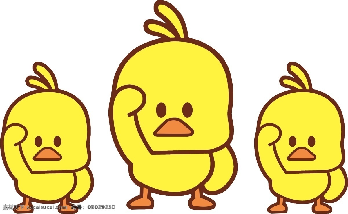 网红小黄鸭 卡通鸭 社会鸭 小黄鸭 抖音小黄鸭 跳舞鸭 动漫动画 动漫人物
