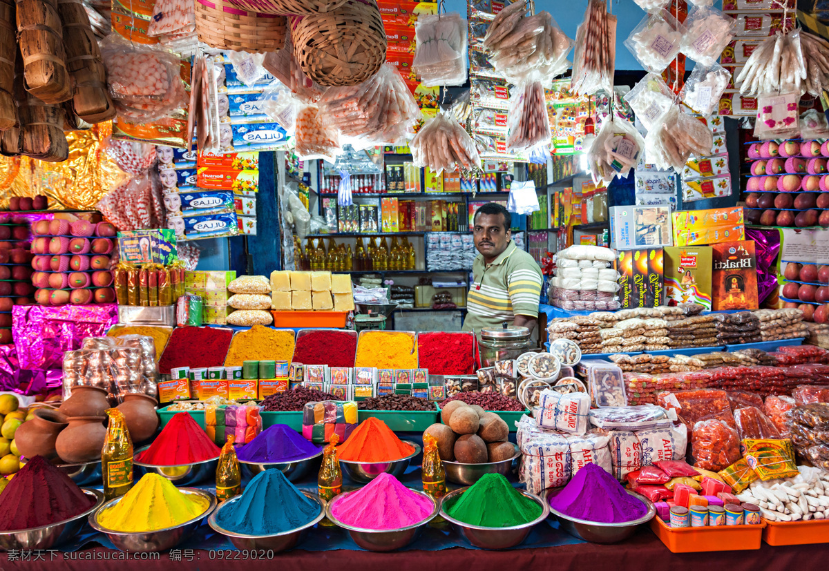 印度 商店 印度商店摄影 人物 食物 食品 店铺 印度风格 城市风光 环境家居