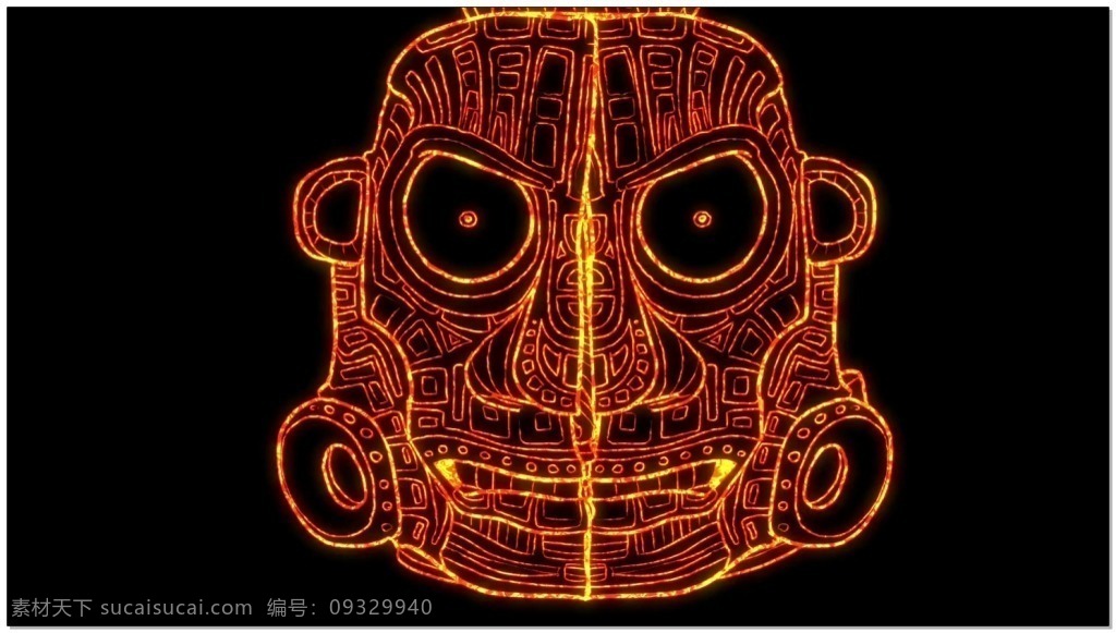 大 鬼 面具 动态 视频 万圣节 高清视频素材 入门视频素材 实用视频素材 动态视频素材