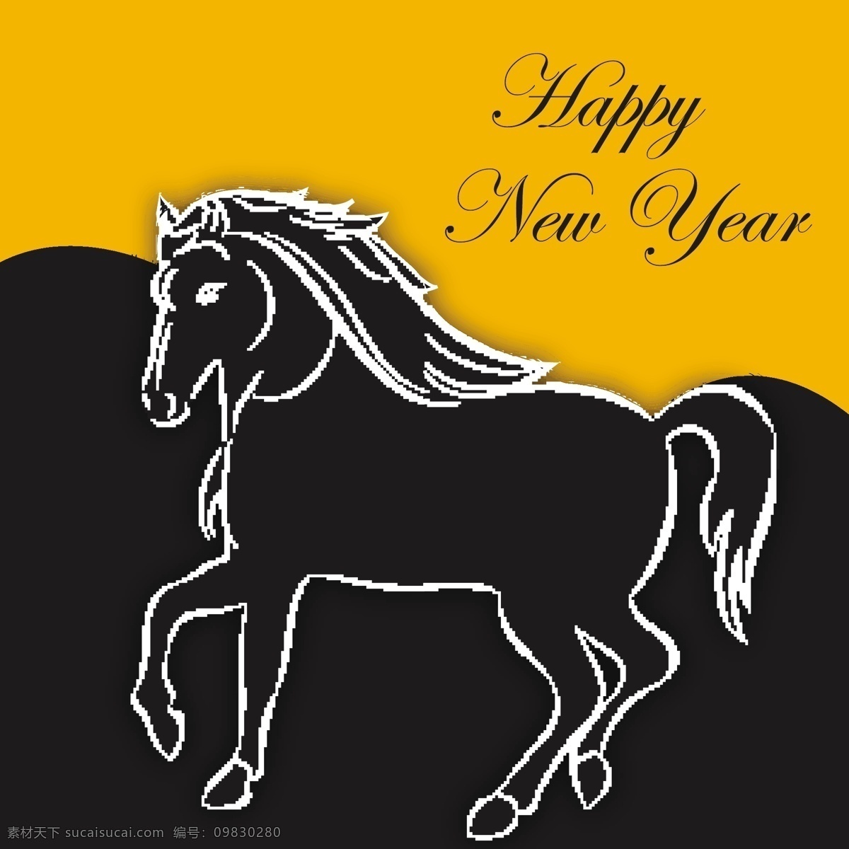 2014新年 动物 家禽家畜 节日庆祝 马年素材 马年 模板下载 生物世界 矢量素材 手绘 矢量 马 马创意广告 手绘马 手绘骏马 手绘素描动物 素描 野生动物 文化艺术 节日素材 2015羊年