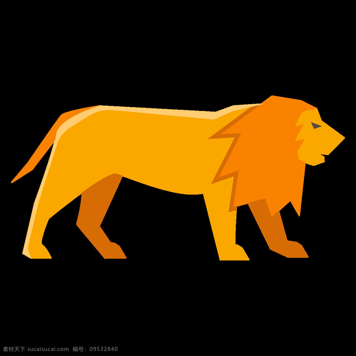 狮子图片 透明底狮子 png图 免扣图 狮子剪影 卡通狮子图片