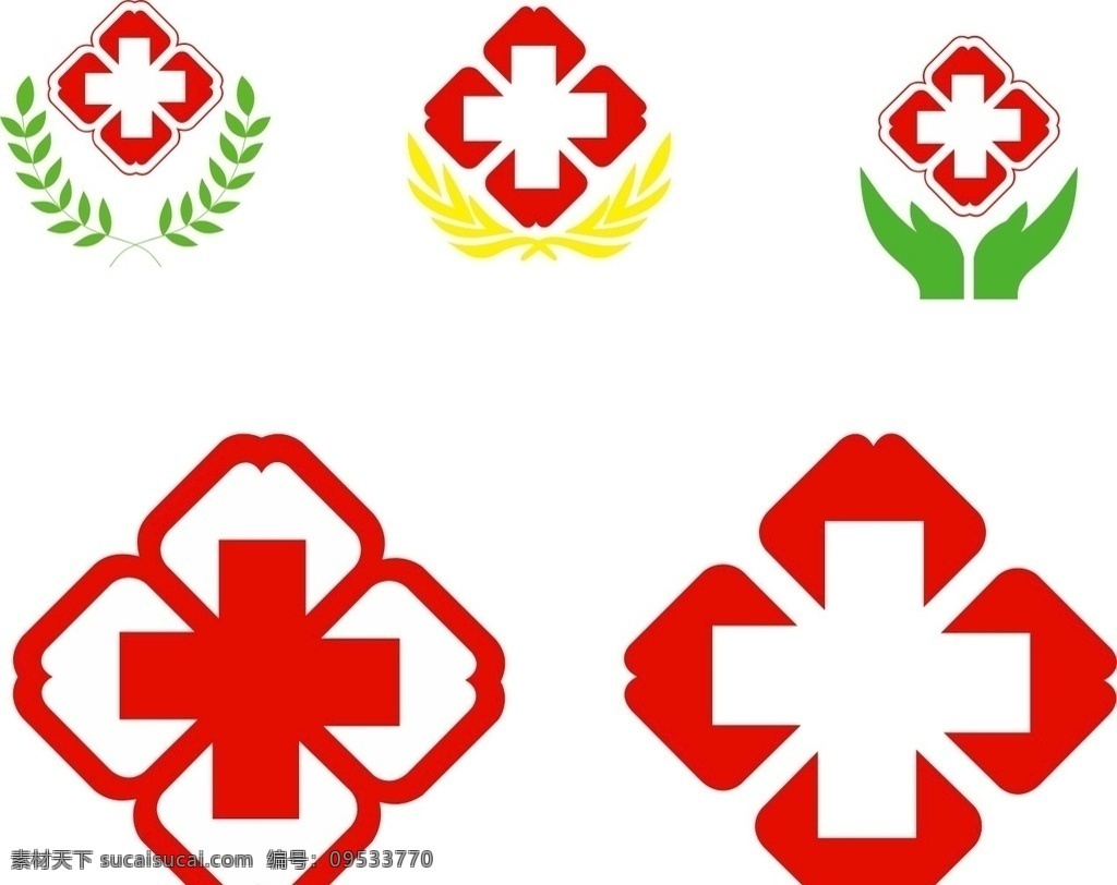 医院标志 医院 红十字 标志 红十字效果图 logo