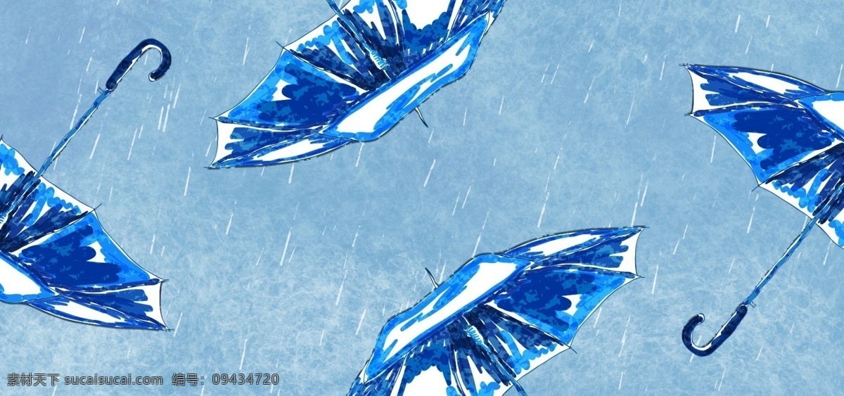 二十四节气 雨水 卡通 banner 雨天 雨水节气 节气背景 下雨 中华传统节气 季节 农历雨水