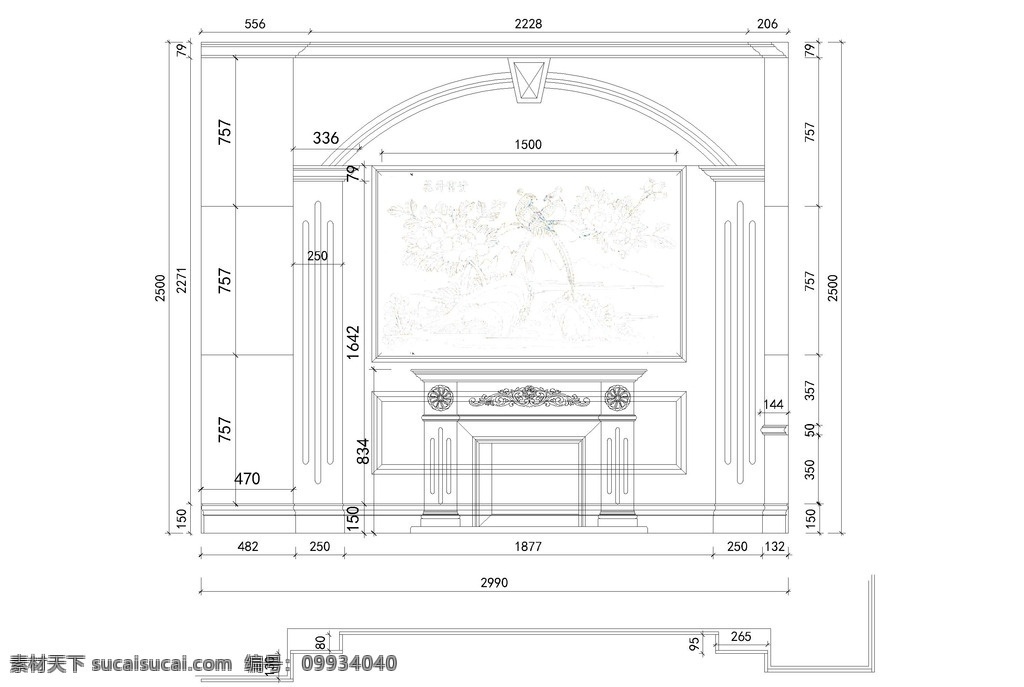 背景 cad 背景墙 石材cad 石材背景墙 cad图 环境设计 其他设计 dwg