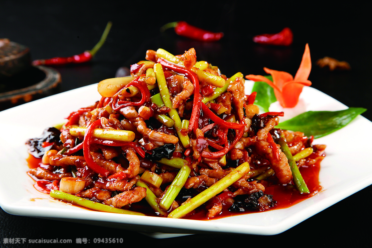 鱼香肉丝 美食 传统美食 餐饮美食 高清菜谱用图