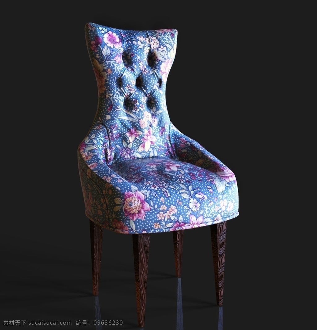 布艺椅子 3ds max模型 max 模型 椅子 室内模型 自建模型 max2013 展览展示模型 3d设计