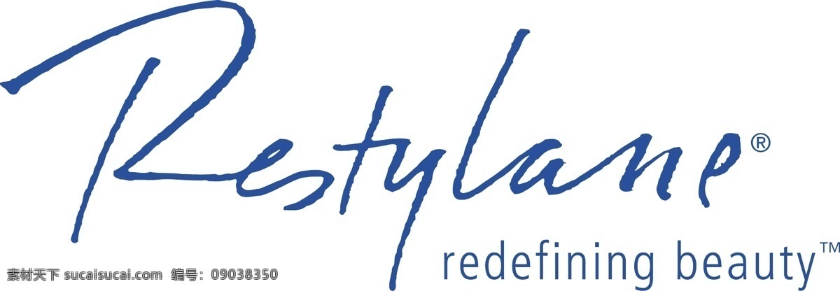 瑞蓝 restylane 标识 标识为免费 白色