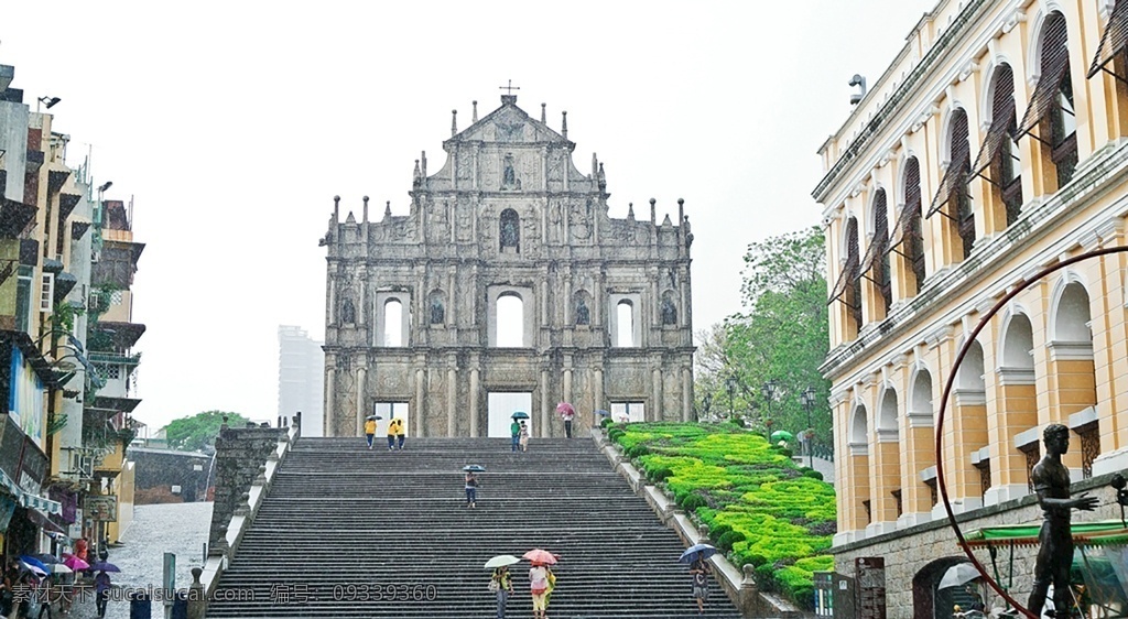 大三巴牌坊 澳門 澳门赌场 中国 港澳 圣保禄大教堂 牌坊 文化地名 著名建筑物 建筑摄影 建筑园林