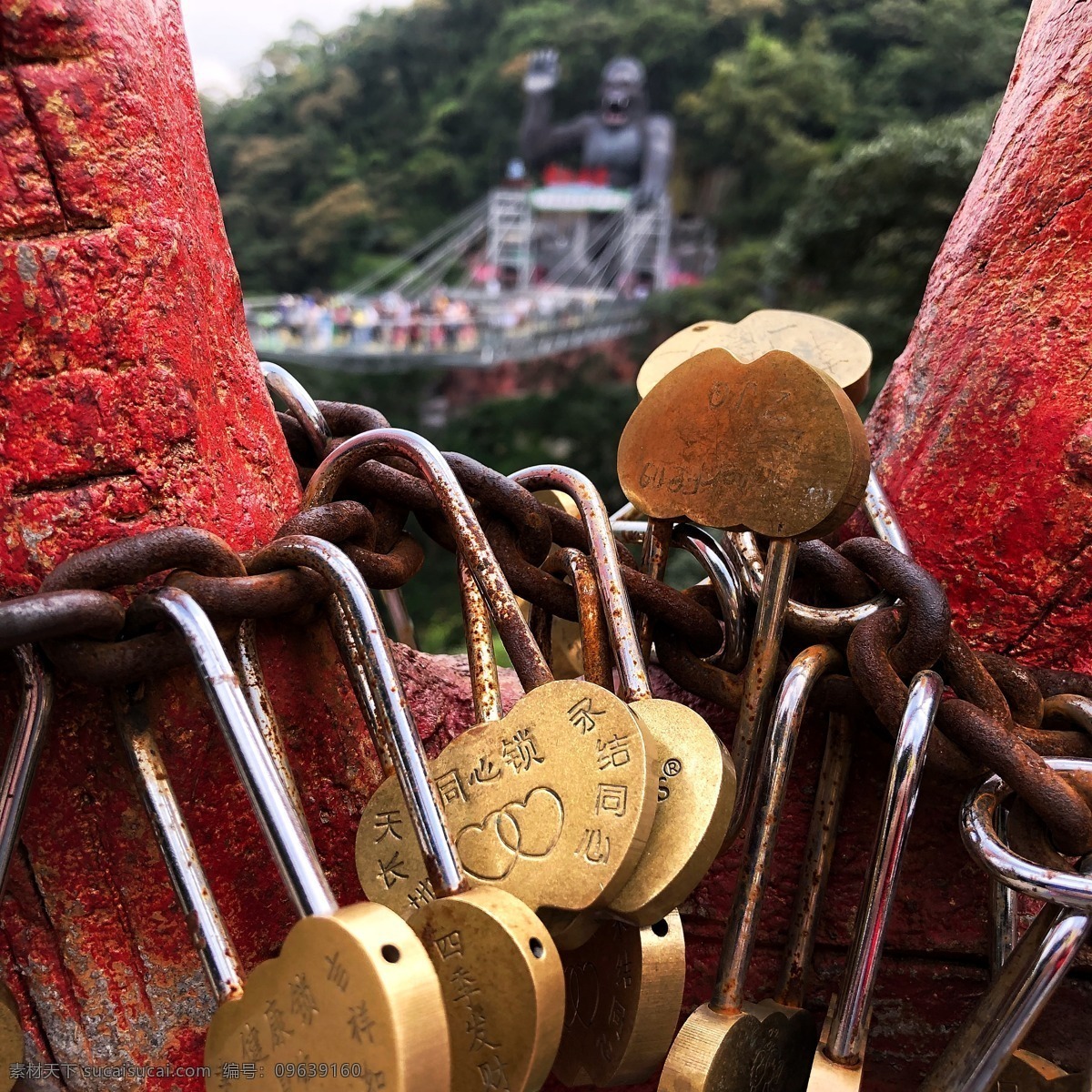 同心锁 锁 永结同心 古龙峡 清远风景区 旅游摄影 国内旅游