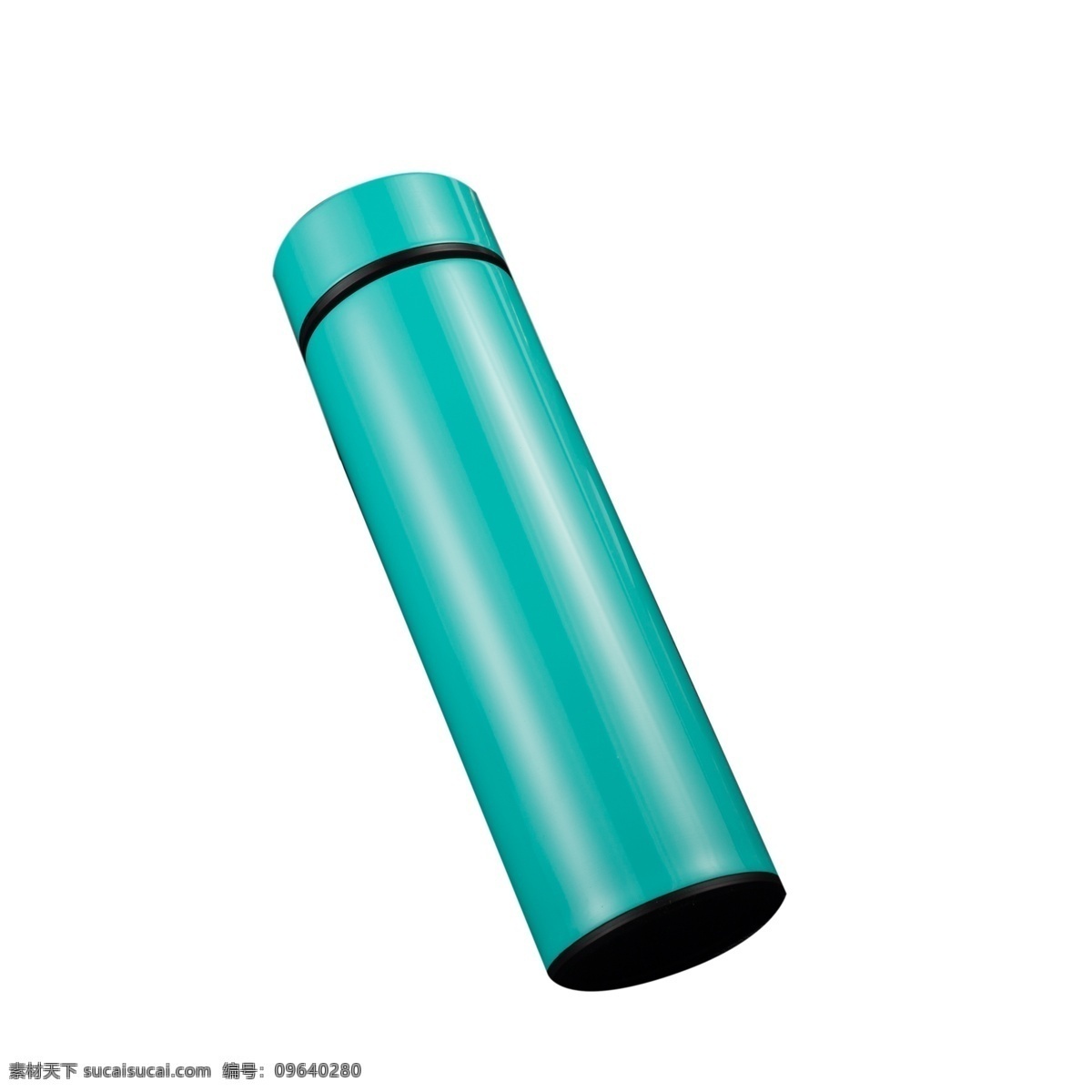 绿色 圆柱 保温杯 元素 创意 闪光 纹理 杯子 金属拉丝 不锈钢 盖子 温度 保持 闪耀 圆柱体