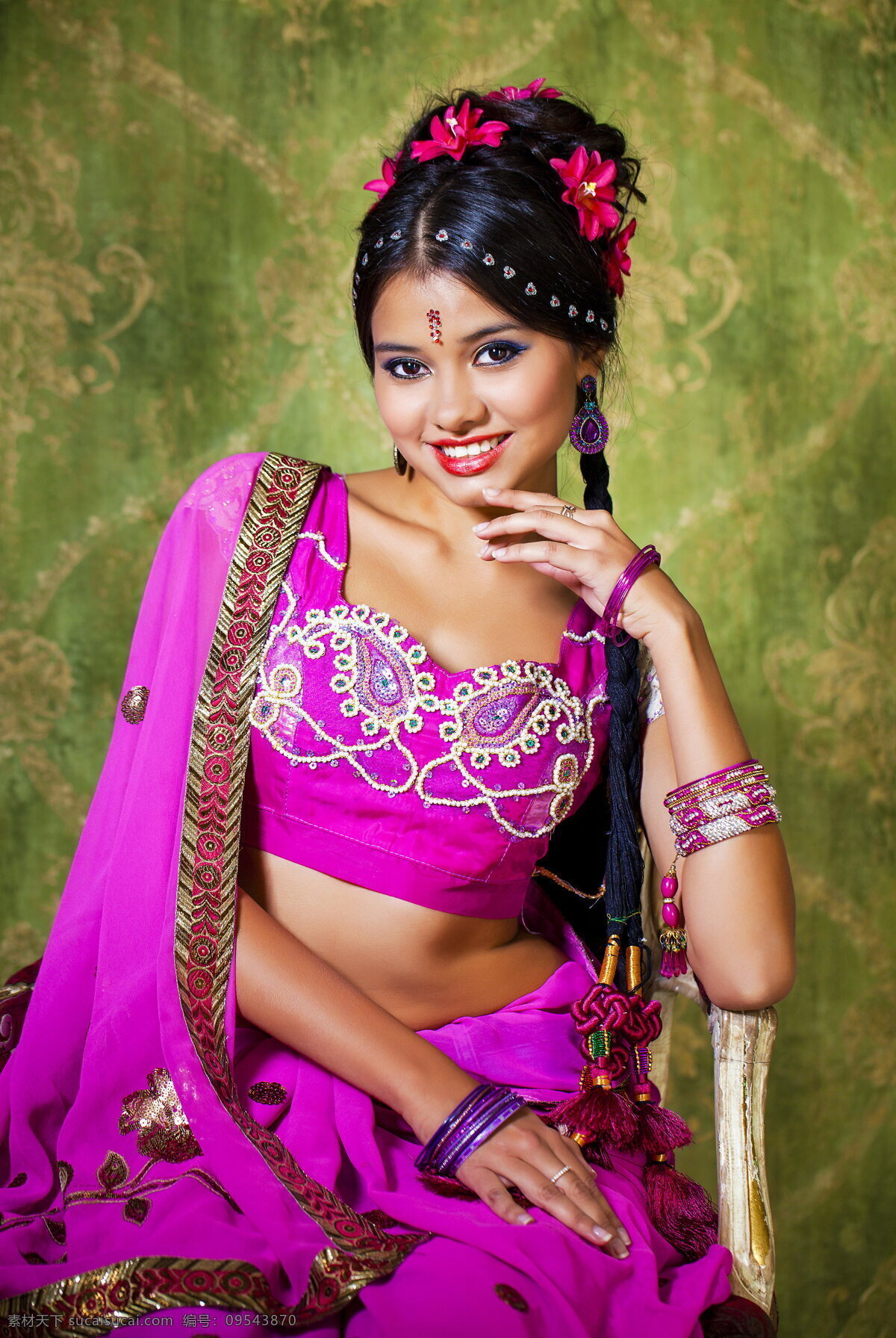 性感 印度 裙装 美女图片 印度美女 性感美女 印度装 舞裙