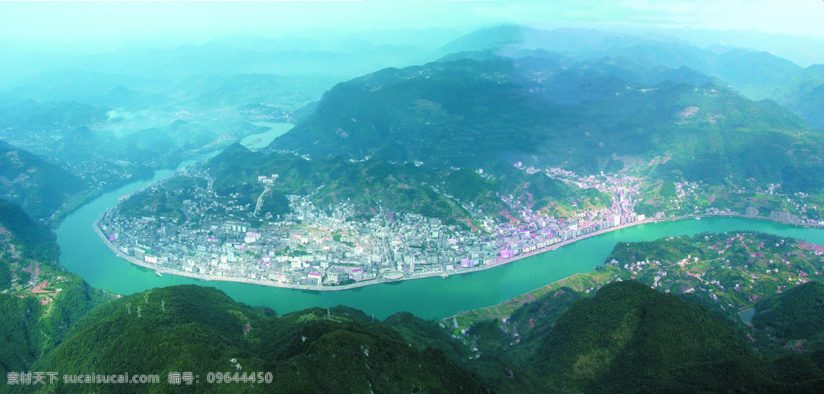 长阳 清江 全景 图 高山 自然风景 旅游摄影