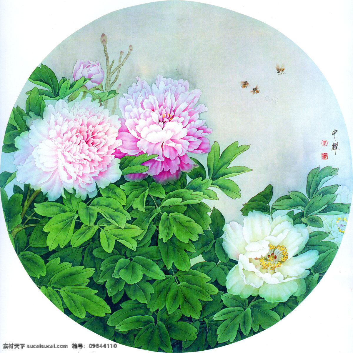 手绘 鲜花 背景 素材图片 国画 油画 插画 素描 装饰画 无框画 中国风 油墨 古代 破旧 书画文字 文化艺术