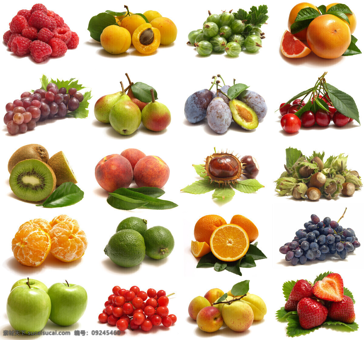 新鲜 水果 集合 新鲜水果 苹果 草莓 桔子 葡萄 水果蔬菜 水果图片 餐饮美食