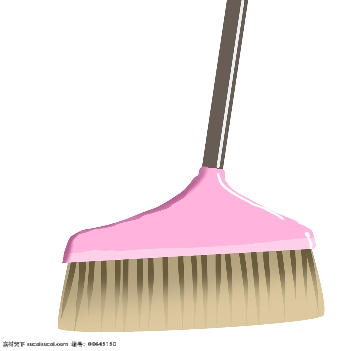一个 粉色 扫把 插画 扫地 打扫卫生 垃圾 灰尘 卫生工具 清洁卫生 一个扫把 粉色扫把