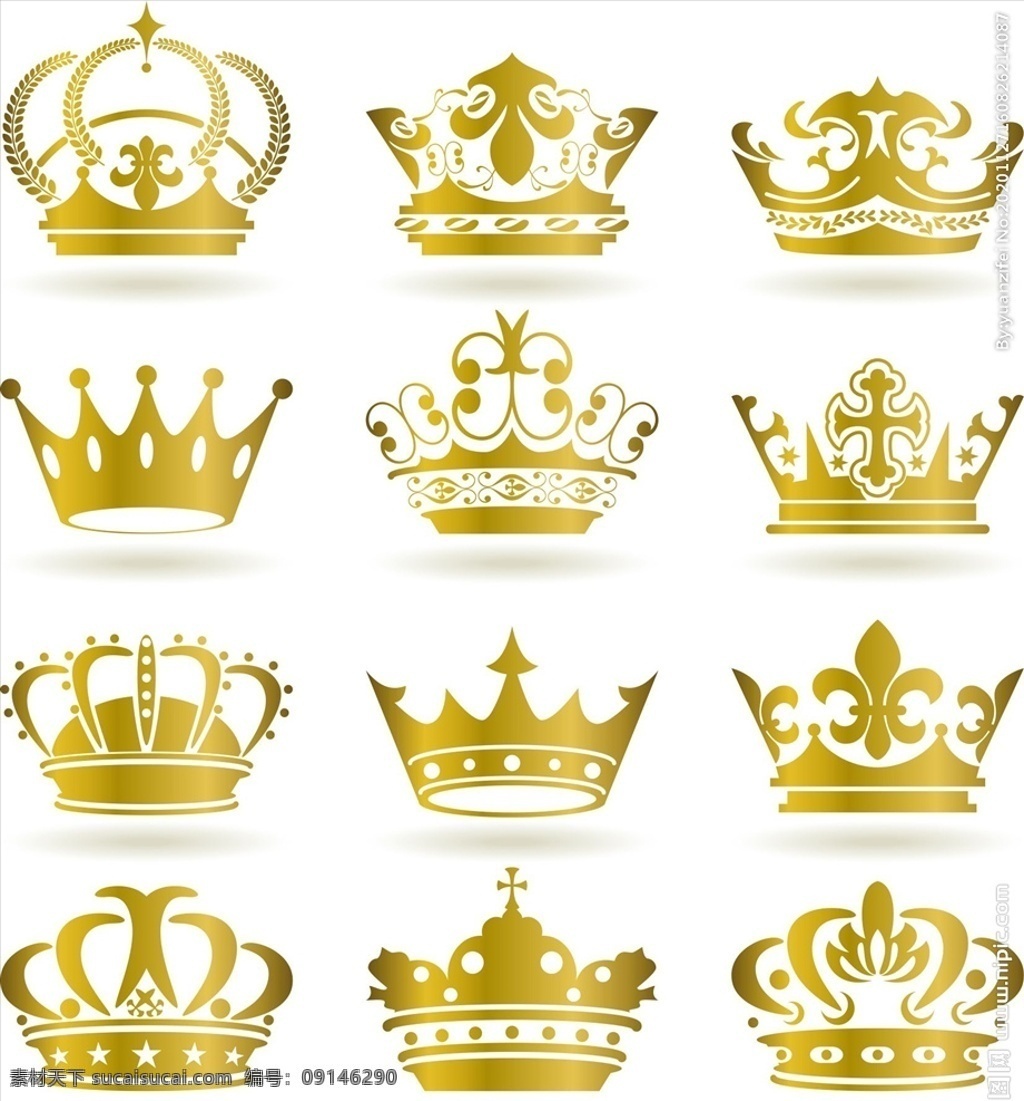 皇冠 王冠 矢量图 皇冠王冠 矢量素材 手绘素材