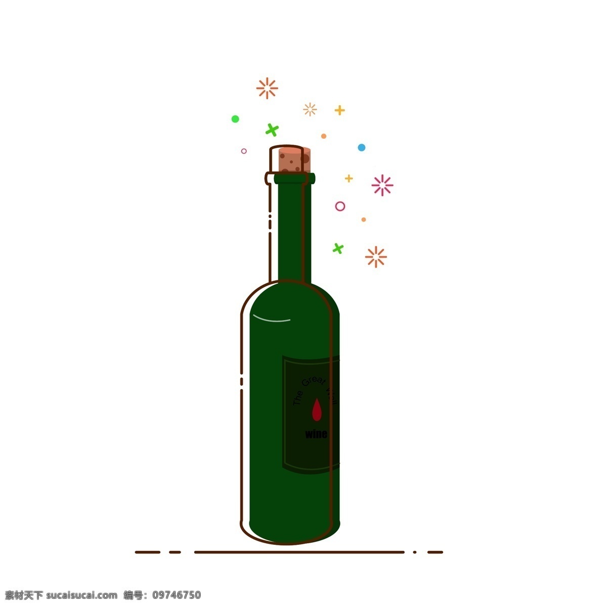 手绘 矢量 葡萄酒 红酒 mbe 风格 饮料 液体 透明底免抠 可爱 小清新 卡通 扁平