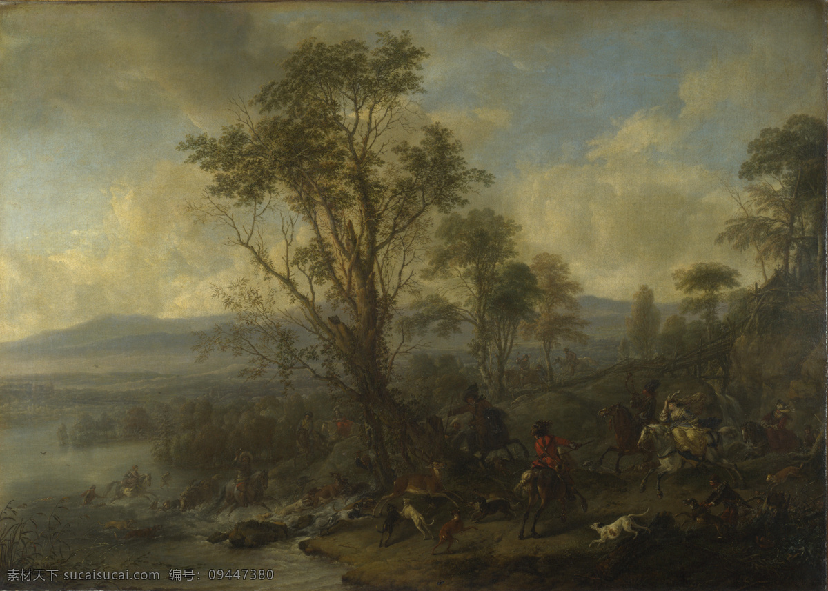 hunt 大师 画家 古典 画 建筑 景物 装饰画 油画 stag a wouwermans philips 人物 高清 西方 国外 现代 家居装饰素材