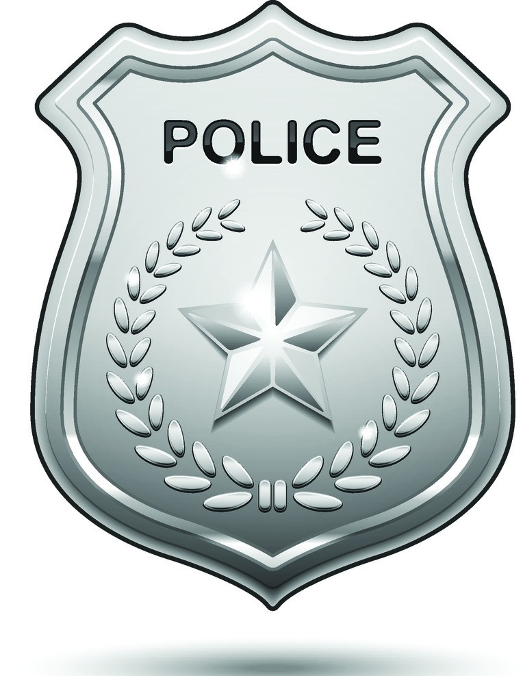 警徽 警章 警察 五角星 橄榄枝 麦穗 police 矢量 图标 标志 标签 logo 小图标 标识标志图标