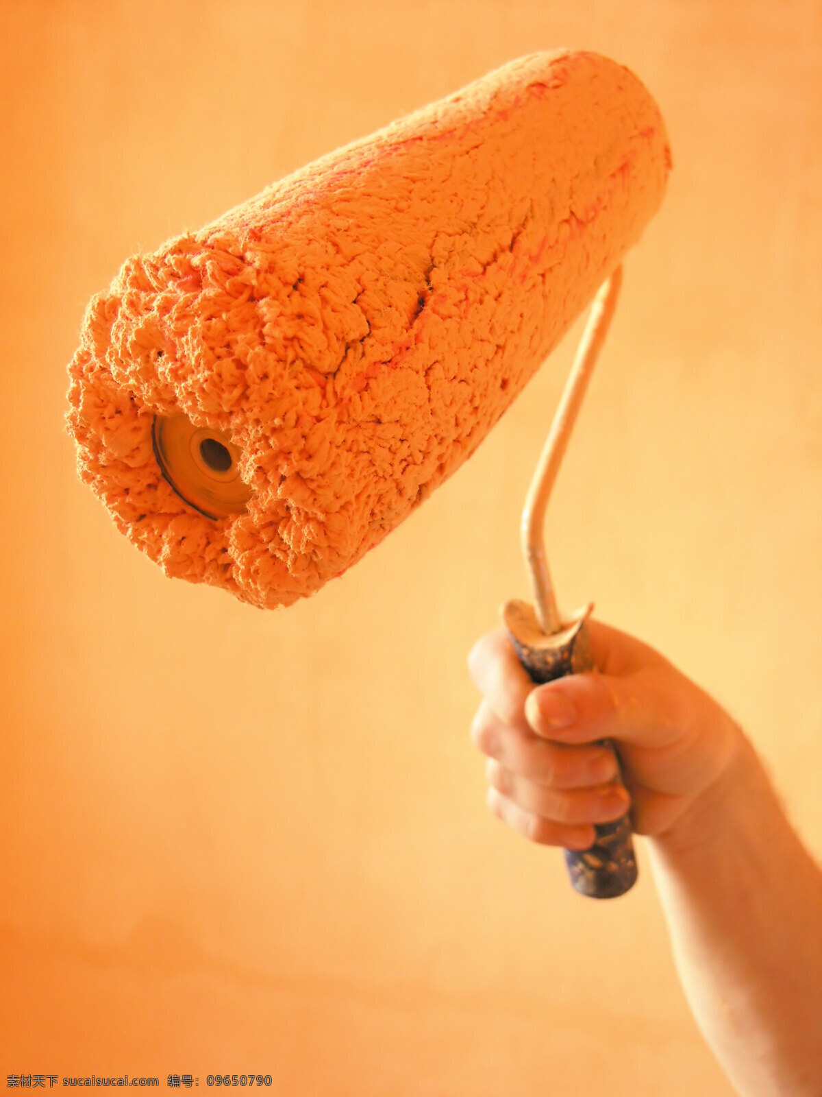 油漆刷 刷子 毛刷 油漆滚筒刷 粉刷墙壁 刷油漆 其他类别 生活百科 橙色