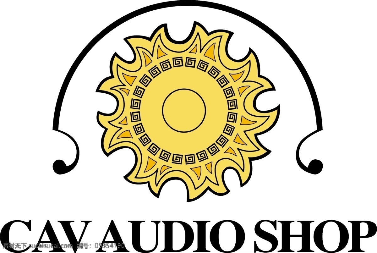 cav 音响 logo vi设计 广告设计模板 音响设备 源文件 psd源文件 logo设计