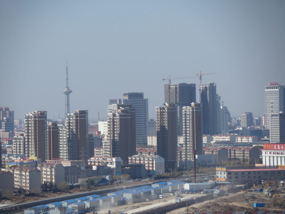 东营 西城 城市建设 城市 楼房建设 大楼 城市风景 建筑景观 自然景观