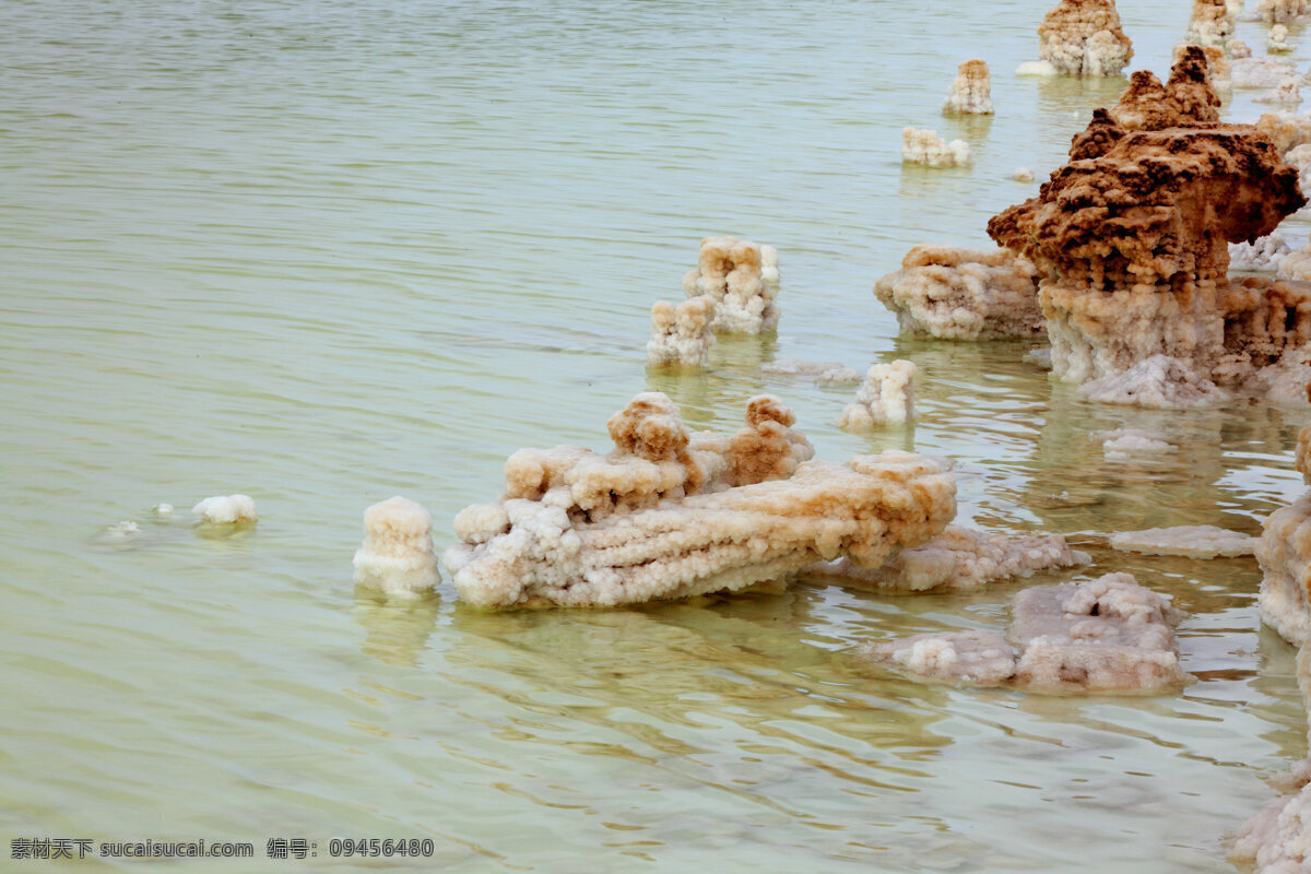 青海 察尔汗盐湖 盐花