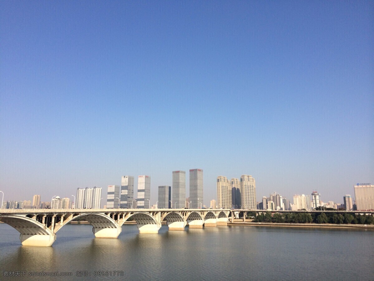 长沙 湘江 橘子洲大桥 湘江风光带 美景 自然景观 自然风景