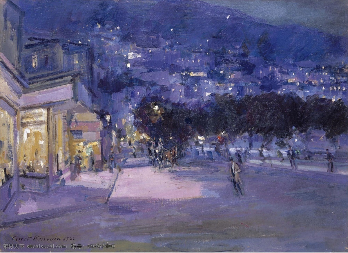 大师 画家 风景画 静物 油画 建筑 装饰画 1922 monaco of view korovin constantin 人物 高清 西方 国外 现代 家居装饰素材