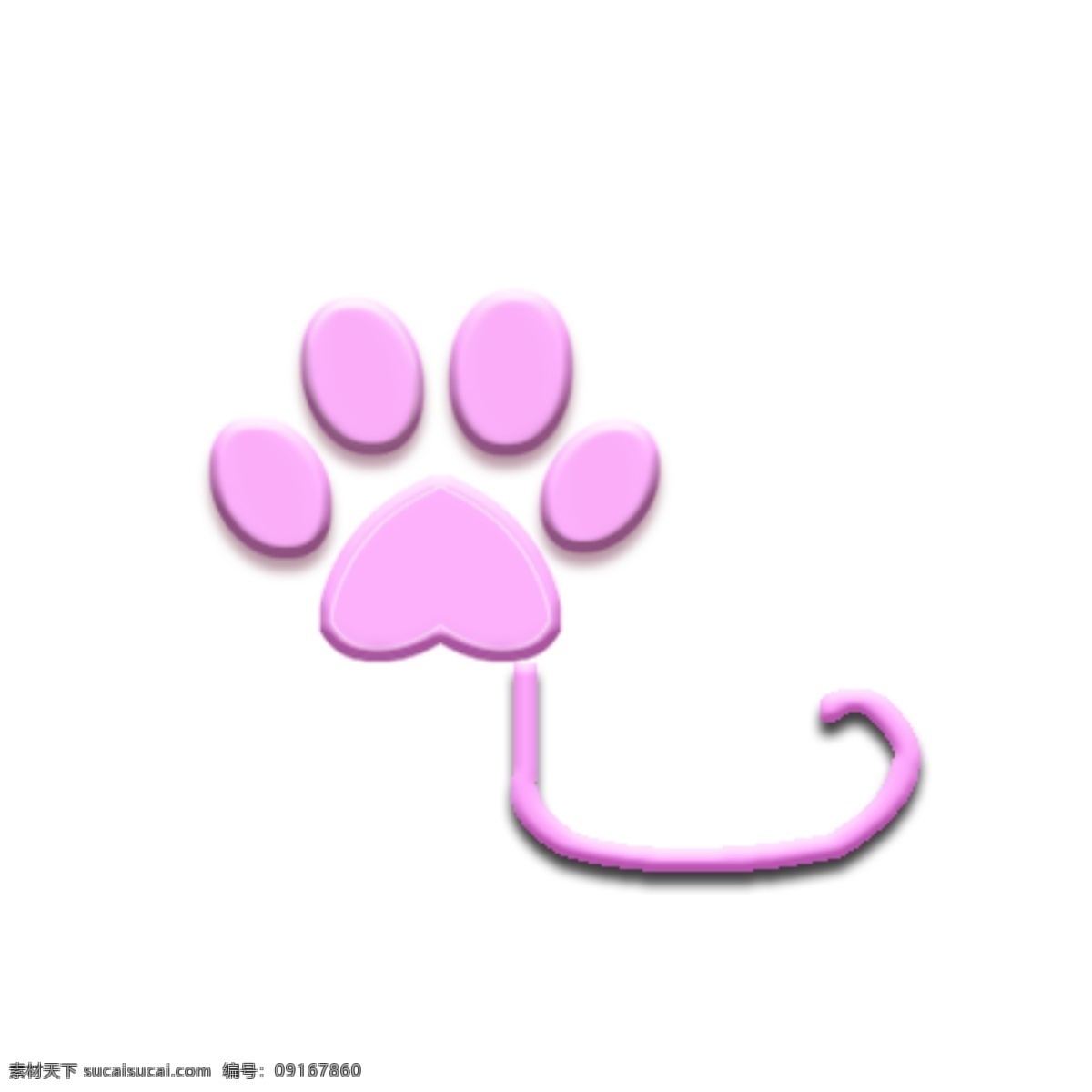粉色小猫爪爪 粉色 小猫爪 可爱爪 爪 爪子 动漫人物 动漫动画