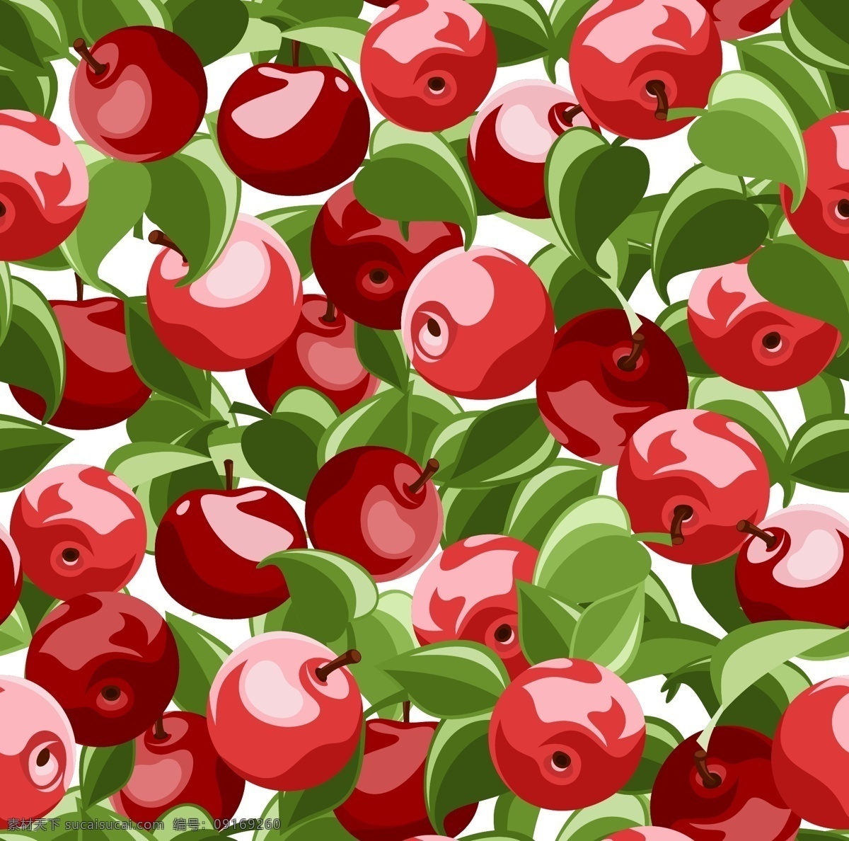 红色 苹果 矢量 填充 背景 矢量素材 设计素材 背景素材