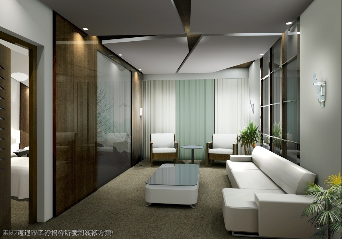 招待所 酒店房间 室内 装饰 3d模型素材 室内装饰模型