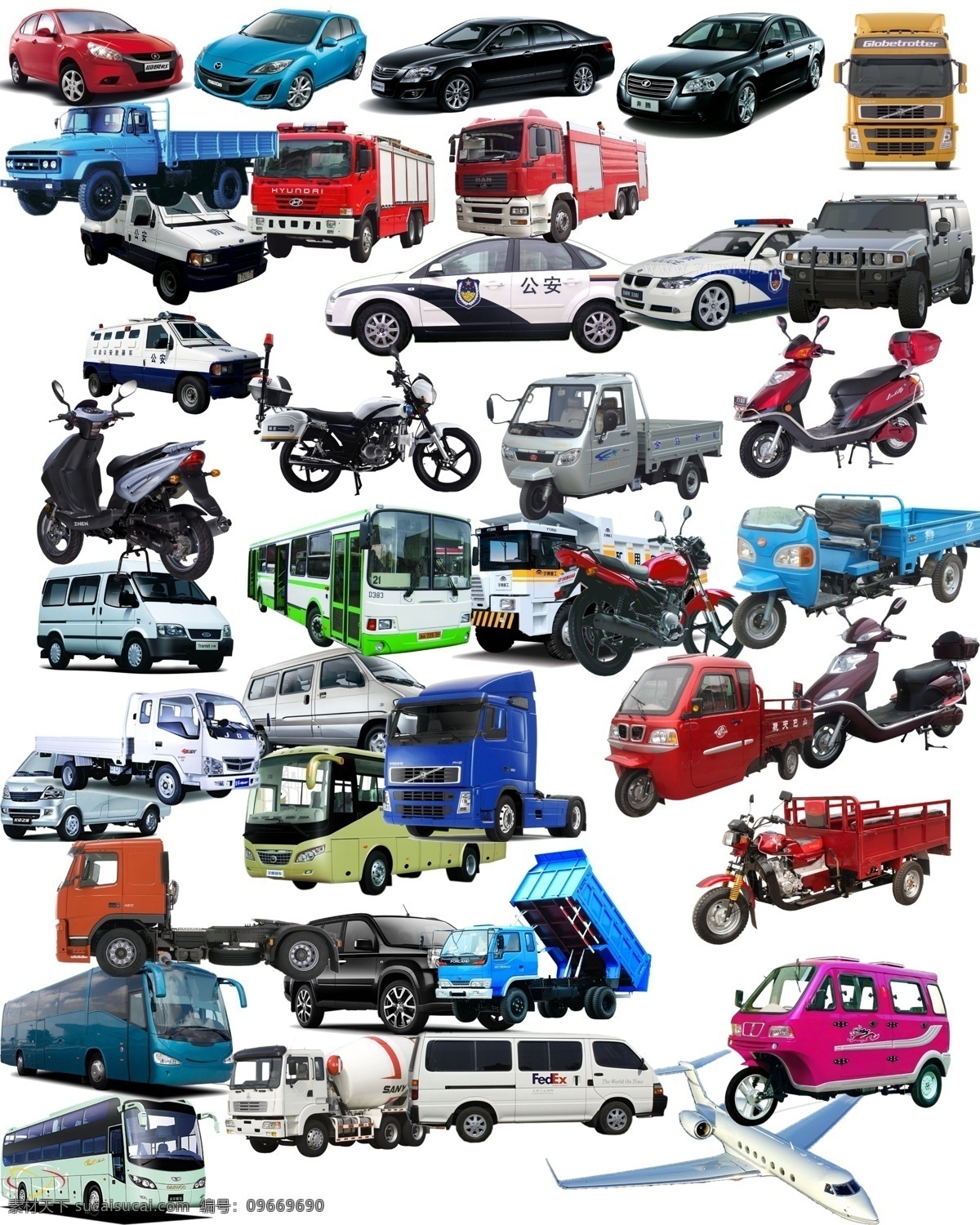 各种 交通工具 分层 psd分层图 电动车 飞机 公交车 轿车 警车 卡车 面包车 摩托车 交通工具分层 越野车 消防车 三轮车 卧铺车 搅拌车 psd源文件