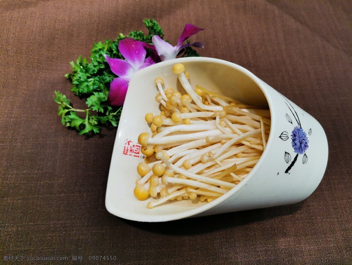 金针菇 火锅 火锅菜品 火锅配菜 火锅菜系 菜品图 蔬菜 照片 餐饮美食 食物原料