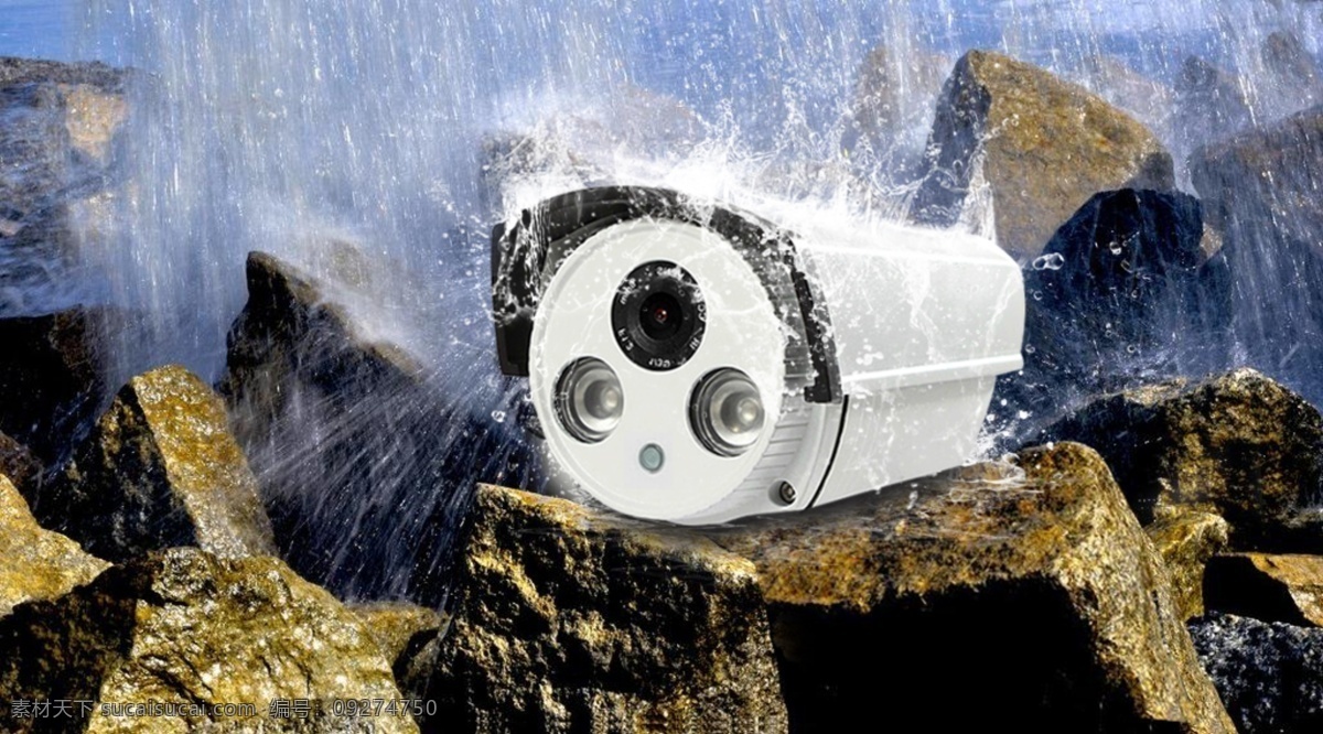 监控 防水 摄像机 摄像头 海报 原创设计 原创淘宝设计