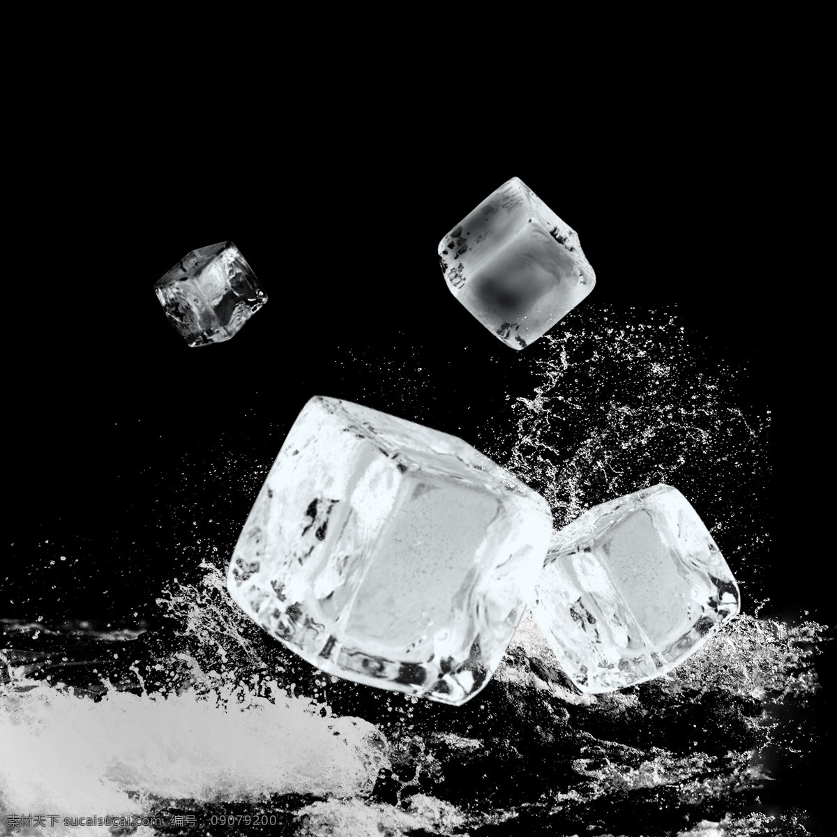 清新 冰块 冰晶 元素 冰 不规则图形 几何冰晶 白色冰块 几何冰晶冰块
