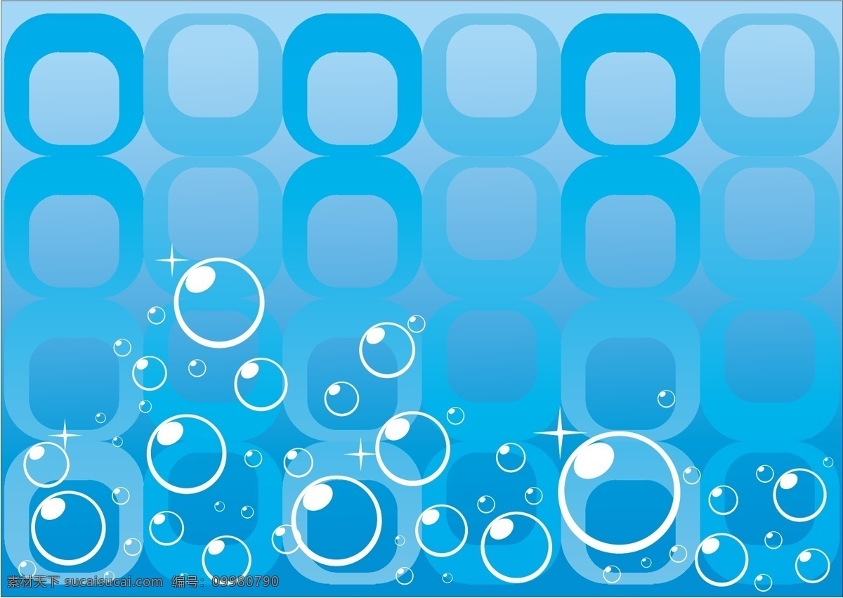 矢量 泡泡 背景 蓝色背景 水滴 水珠 水 矢量图