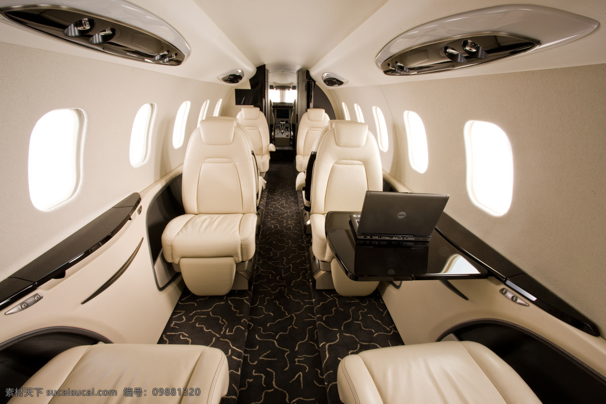 机舱 飞机 客机 笔记本 大飞机 豪华舱 贵宾室 真皮沙发 大型 交通工具 现代科技