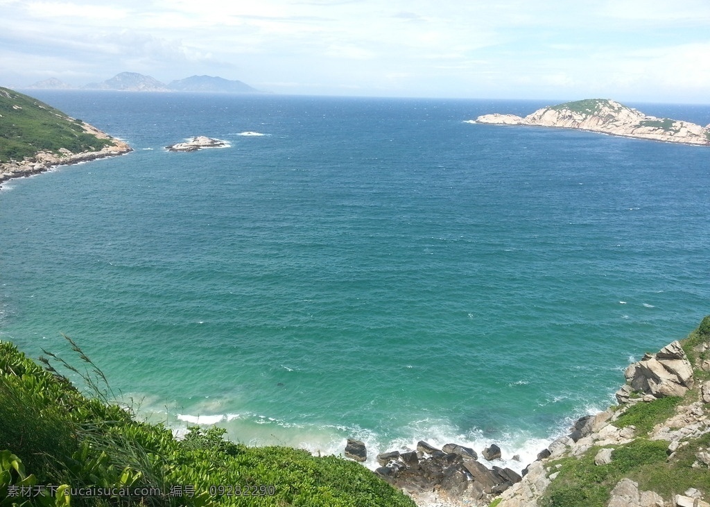 大海山水风景 大海 蓝天白云 海水 山水风景 海岛 珠海 庙湾 拍摄 照片 自然景观