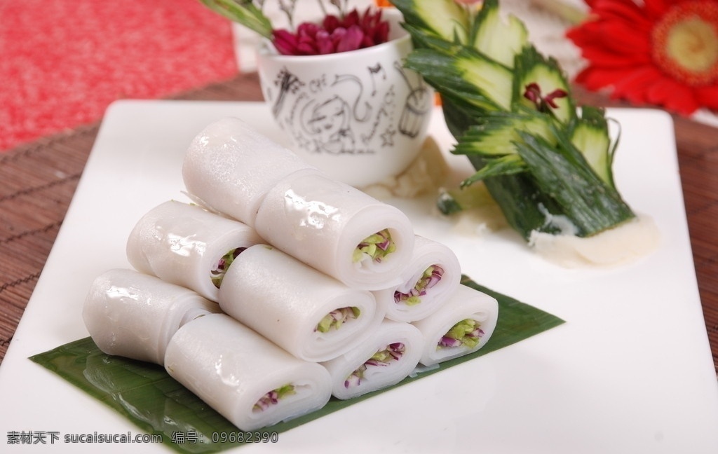 越南米皮卷 米皮卷 美食 传统美食 餐饮美食