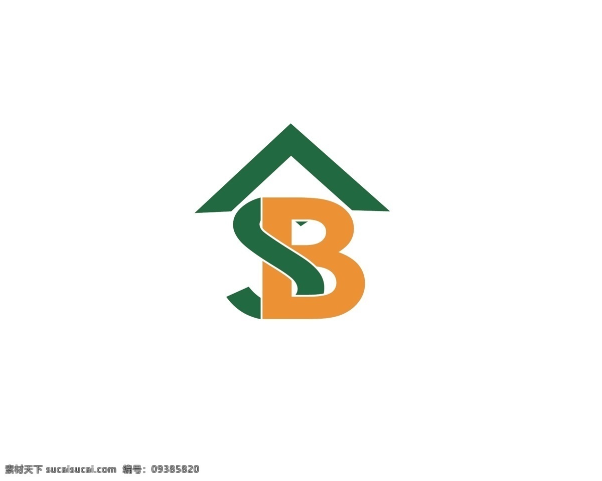 家居 家庭 logo 房子 字母sb 简约 标志图标 其他图标