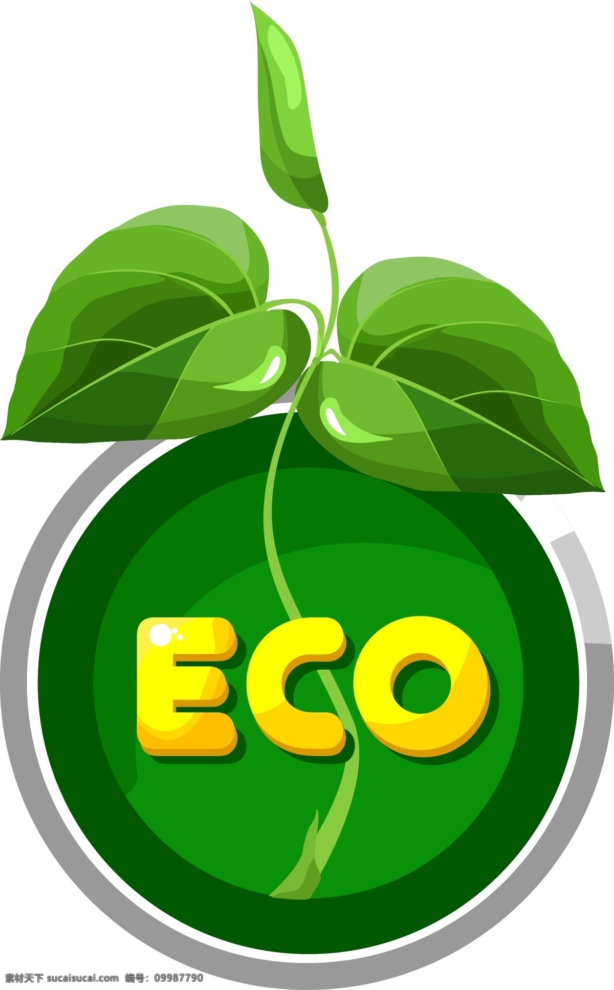 绿色标签贴纸 绿色 环保 生态 标志 标签 贴纸 树叶 吊牌 勋章 商标 质量 装饰 eco 矢量 绿色环保 图标 logo 小图标 标识标志图标