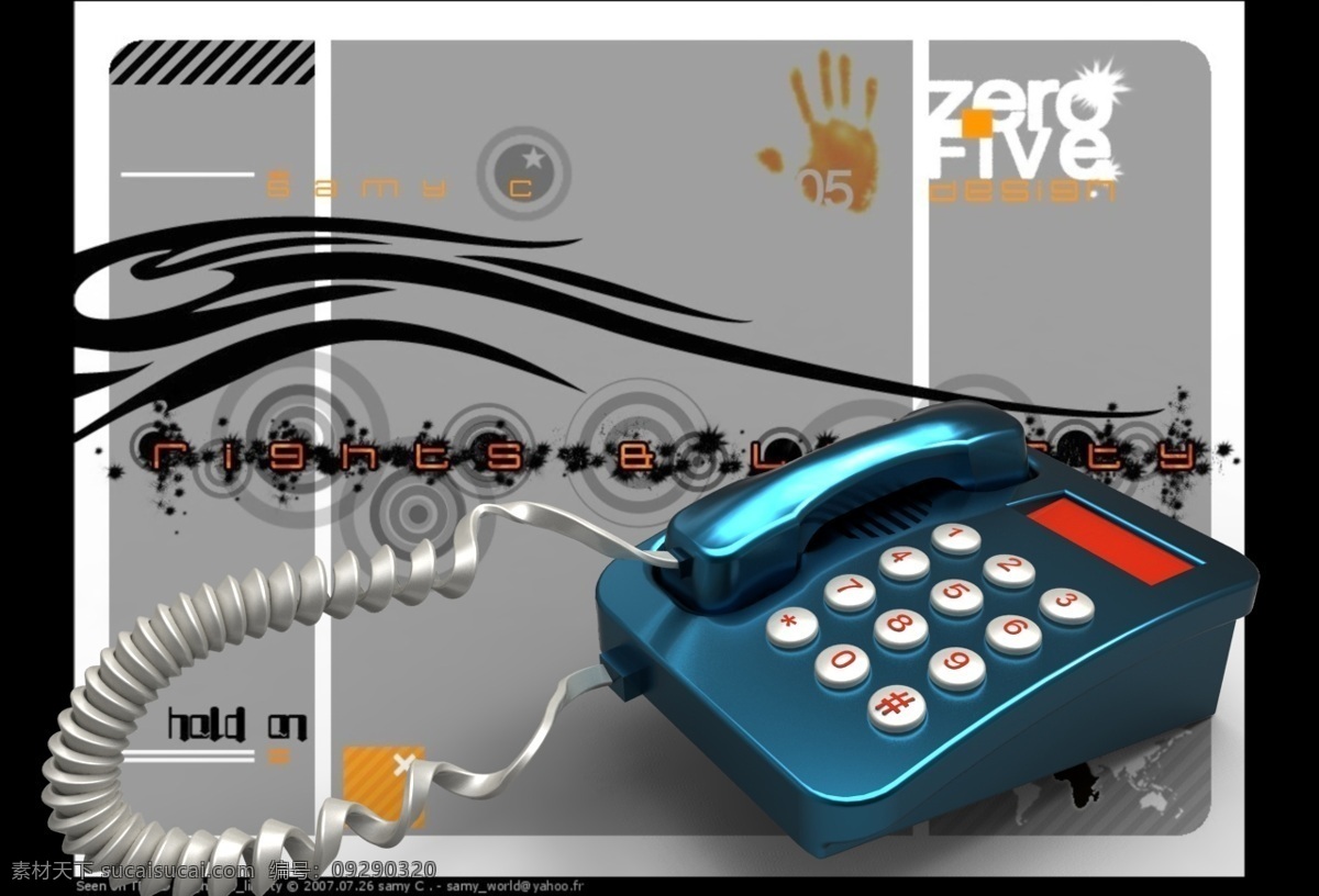 电话免费下载 手机 固定电话 3d模型素材 家具模型